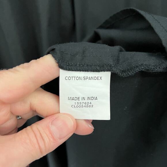 eShakti Dress Womens XL 18 Black Floral Embroidered Shift Pullover Half Sleeve - Picture 5 of 11